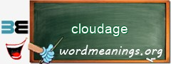 WordMeaning blackboard for cloudage